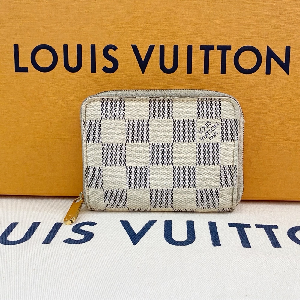 💎✨MINI AZUR ✨💎  Louis Vuitton Damier Wallet Auth
